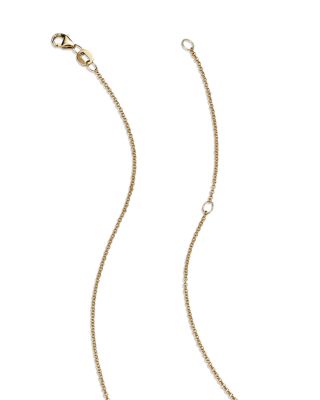 White Diamond, Black Diamond and Blue Sapphire Evil Eye Pendant Necklace in 14K Yellow Gold, 18"&nbsp;- Exclusive