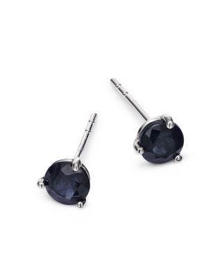 Sapphire Stud Earrings in 14K White Gold&nbsp;