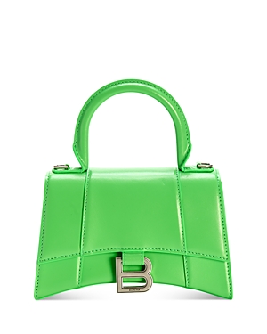 Balenciaga Hourglass Xs Leather Top Handle Bag