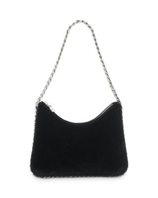 STELLA McCARTNEY ｽﾃﾗﾏｯｶｰﾄﾆｰ Mini Flap Shoulder Logo Velvet Stella McCartney Falabella Velvet Zip Mini Shoulder Bag