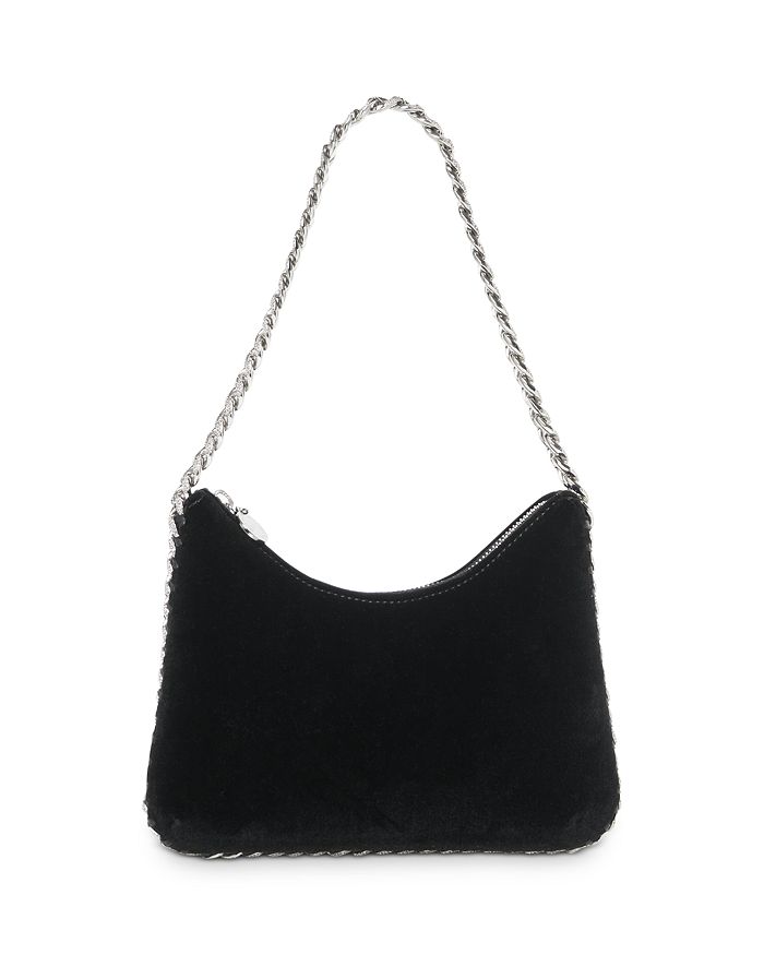 Stella McCartney Falabella Velvet Zip Mini Shoulder Bag | Bloomingdale's