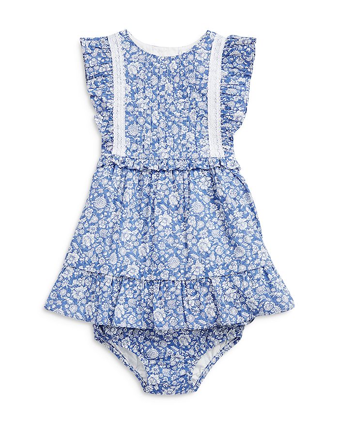 Ralph Lauren Girls' Floral Cotton Batiste Dress & Bloomer - Baby ...