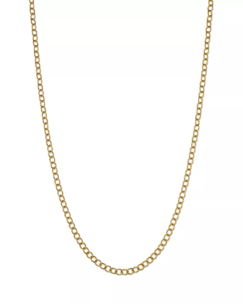 Temple St. Clair 18K Gold Extra Small Oval Chain, 18''