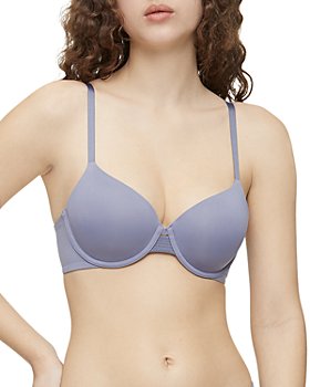 Calvin Klein Perfectly Fit Lightly Lined Memory Touch T-Shirt Bra Baby  Blue, 34C