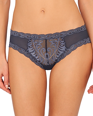 Shop Natori Feathers Hipster In Ash Navy