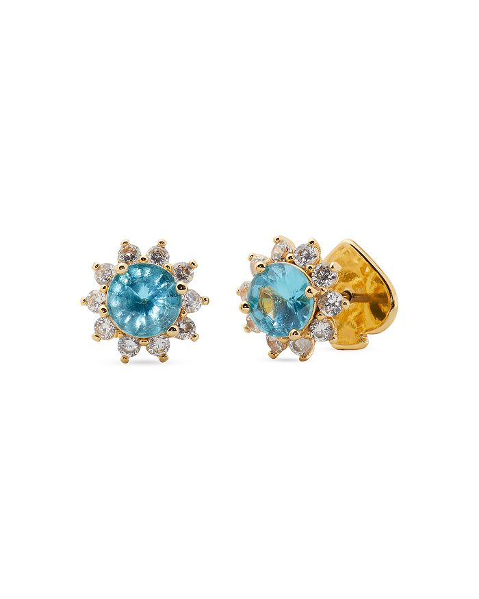 kate spade new york Sunny Cubic Zirconia Halo Stud Earrings in