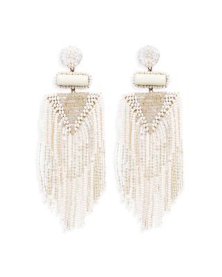 Deepa by Deepa Gurnani - Jody Hand Embroidered Beaded Chandelier Earrings