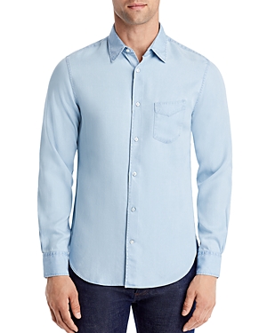 Officine Generale Benoit Indigo Light Long Sleeve Shirt