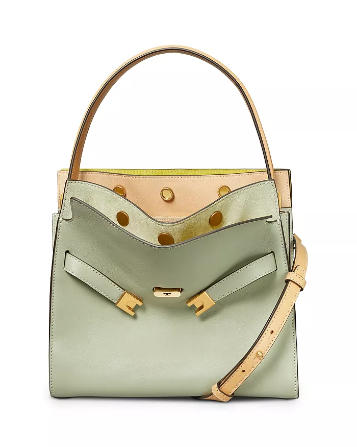 Tory Burch Lee Radziwill Petite Leather Double Bag