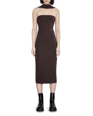 Et Ochs Jackie Scarf Neck Midi Dress | Bloomingdale's Women