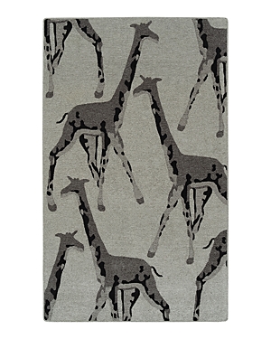Hilary Farr Forever Fauna Hfa01 Area Rug, 5' X 8' In Gray