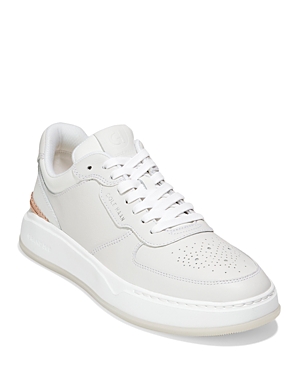 Shop Cole Haan Men's Grandpr Crossover Lace Up Sneakers In Optic White