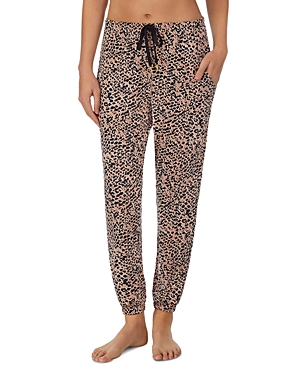 Donna Karan Jogger Pajama Pants In Natural Tan Animal | ModeSens
