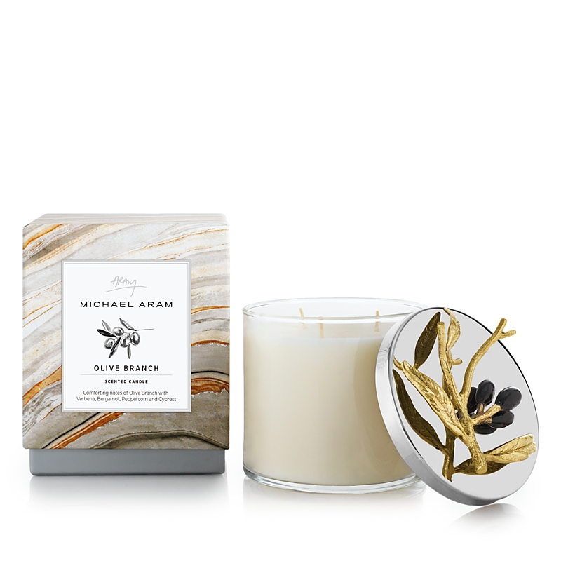 Michael Aram Olive Branch Candle, 13.5 Oz. In Gold