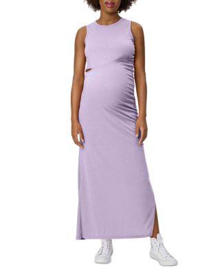 Maxi Maternity Dress with Cut Out - Stowaway Collection