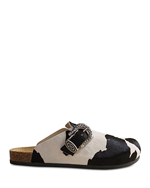 Brother Vellies Men's Greg Buckled Mules In Black Cow