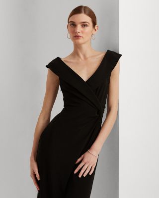 V-Neck Column Gown