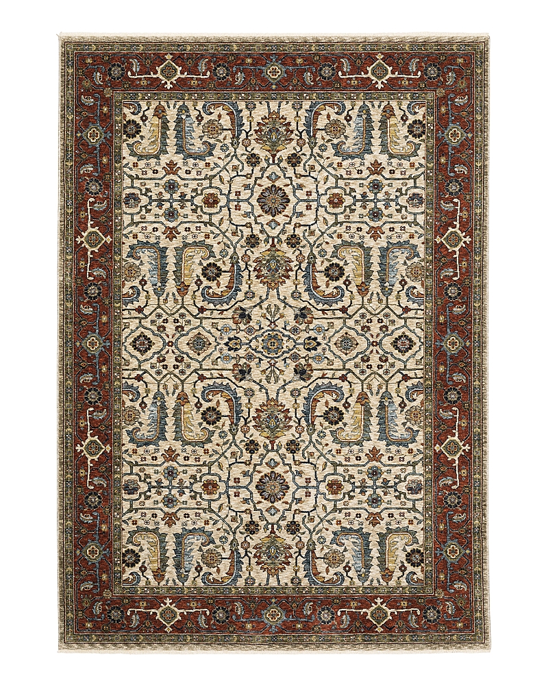 Oriental Weavers Aberdeen 144d1 Area Rug, 6'7 X 9'6 In Ivory