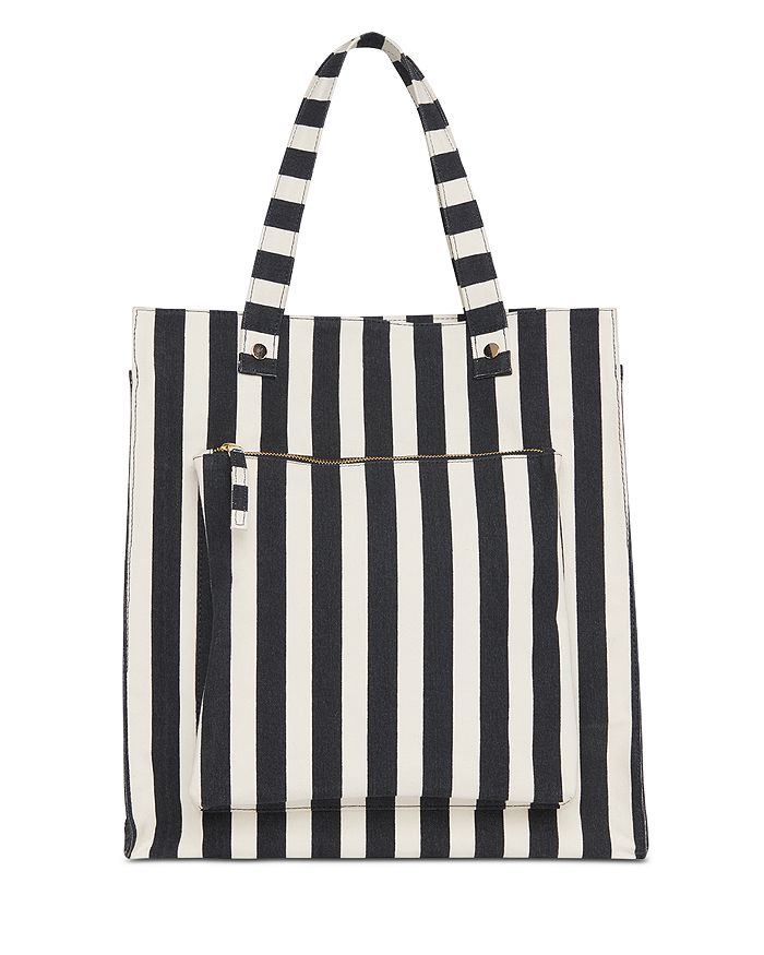 Whistles Sena Striped Canvas Tote Bloomingdale's