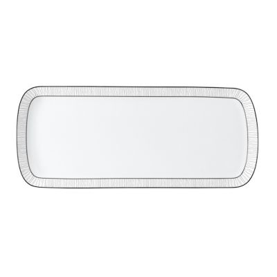 Dune Rectangular Cake Platter, 14"
