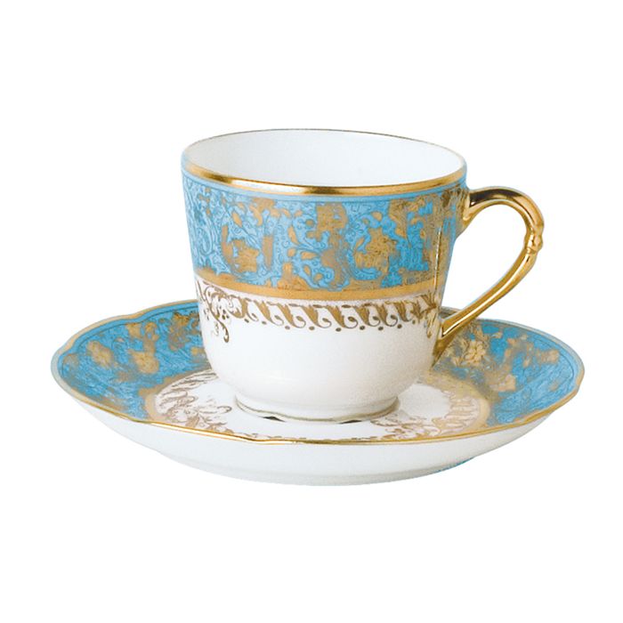 Shop Bernardaud Eden Coffee Saucer In Turquoise