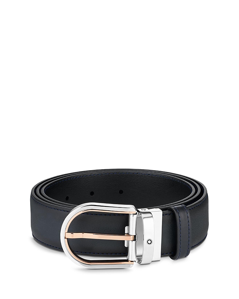 Montblanc Horseshoe Buckle Reversible Leather Belt