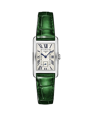 Longines Dolce Vita Watch, 23mm X 37mm In White/green