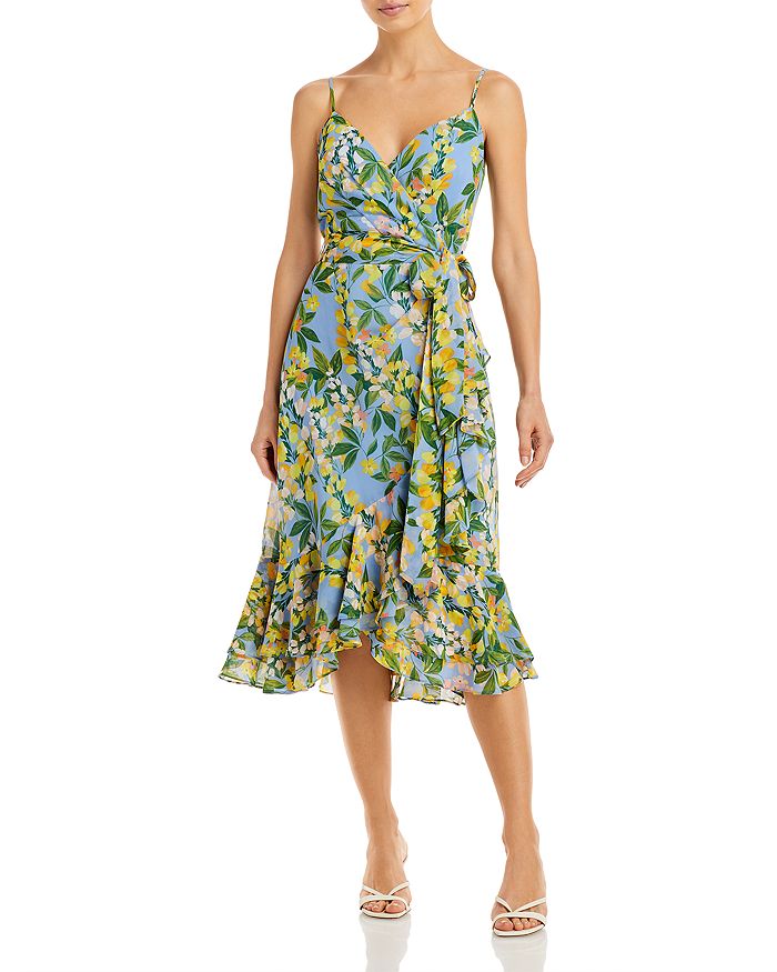 Eliza J Floral Wrap Dress | Bloomingdale's