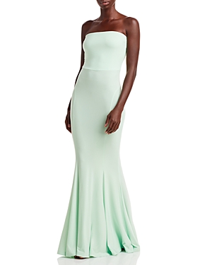NORMA KAMALI FISHTAIL STRAPLESS GOWN