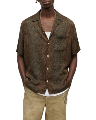 ALLSAINTS - Blindspot Relaxed Fit Short Sleeve Camp Shirt