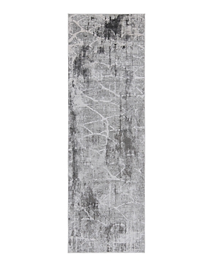 Kenneth Mink Alloy All342 Runner Area Rug, 2'6 X 8' In Silver