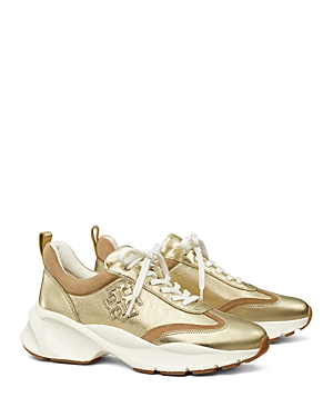 Tory Burch Good Luck Trainer Sneaker In Gold