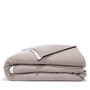 Amalia Home Collection Stonewashed Linen King Duvet Cover - 100% Exclusive In Grey/white