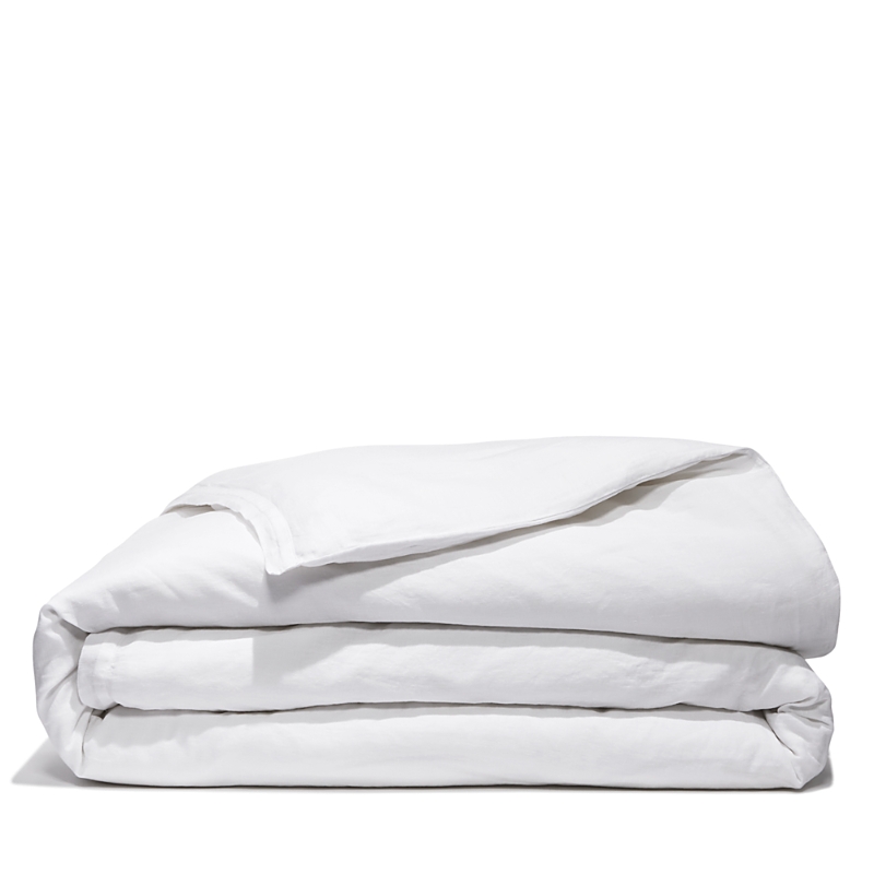 Amalia Home Collection Stonewashed Linen King Duvet Cover - Exclusive In White/white