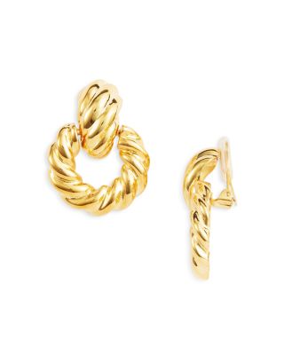 Kenneth Jay Lane - Doorknocker Clip On Earrings