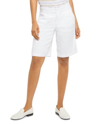 NYDJ Women's Bermuda Shorts - Slimming Fit, 11" Inseam, 97% Cotton 3% Spandex (Button Closure)