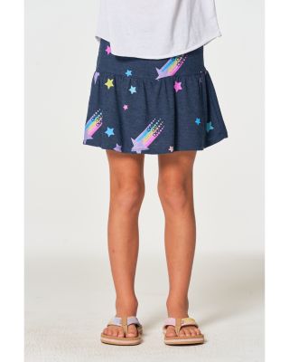 Chaser Girls' Cozy Knit Flouncy Mini Skort - Little Kid
