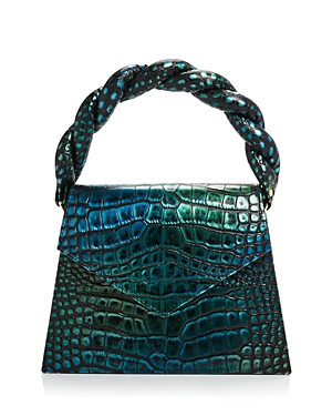 Anima Iris Zaza Grande Leather Handbag In Macao/gold