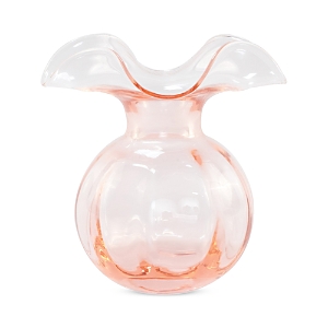 Shop Vietri Hibiscus Glass Medium Fluted Vase In Light Pink
