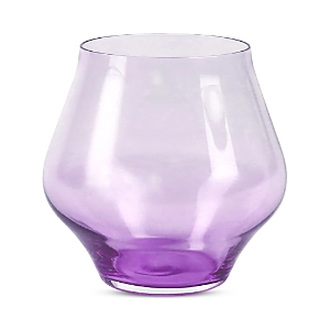 Shop Vietri Contessa Stemless Wine Glass In Purple
