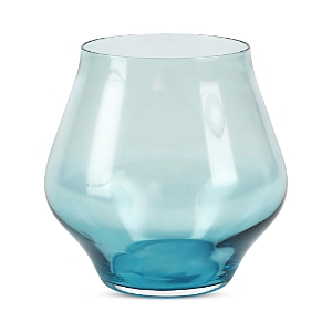 Shop Vietri Contessa Stemless Wine Glass In Teal