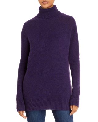 Purple Turtleneck Sweaters for Women 