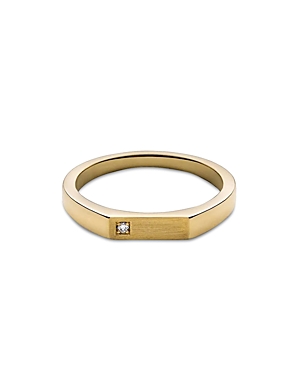 MIANSAI THIN GEO DIAMOND RING IN 14K YELLOW GOLD, 0.015 CT. T.W.