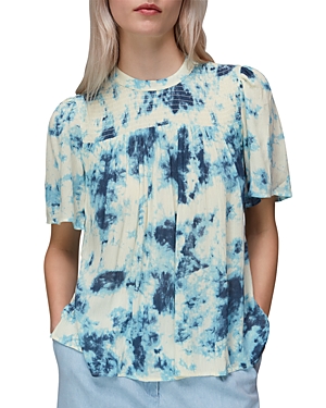 Whistles Scrunch Tie Dyed Blouse