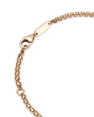 18K Yellow Gold & Diamond Evil Eye Bracelet