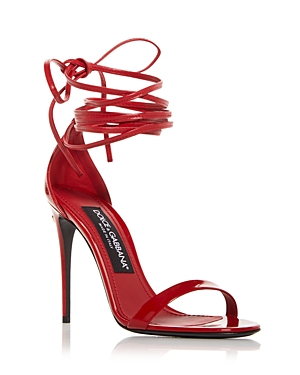 Dolce & Gabbana Women's Wraparound Ankle Tie High Heel Sandals