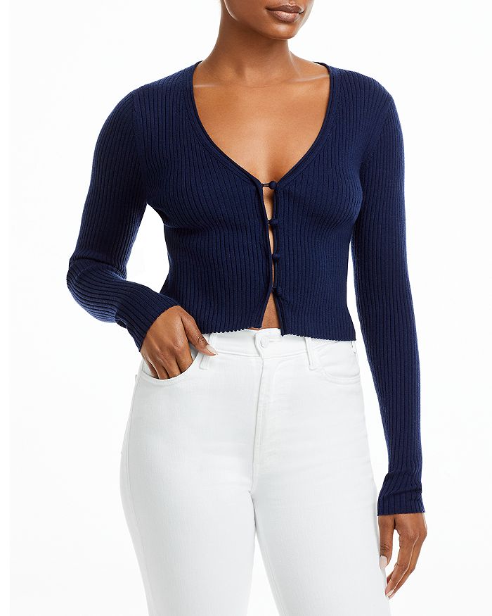 Rebecca Taylor Merino Ribbed Cropped Cardigan Bloomingdale s