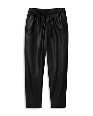 Nanushka Jain Trousers In Vegan Leather In Black