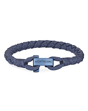 Shop Montblanc Glacier Nylon Bracelet In Blue