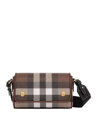 Burberry Vintage Check & Leather Crossbody | Bloomingdale's